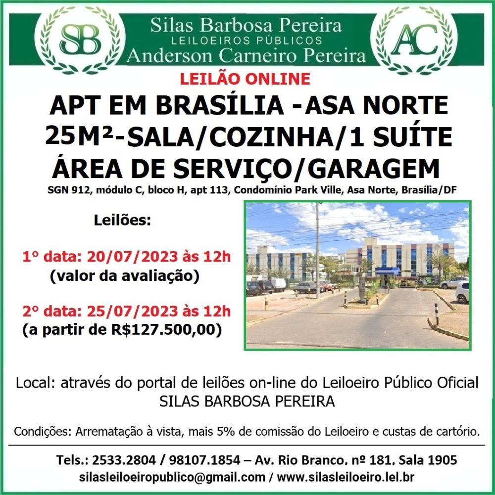 Captação de Apartamento a venda no bairro Asa Norte, Brasília, DF